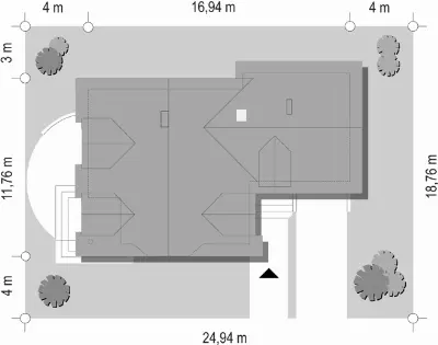 Przestronny — plan sytuacyjny 1