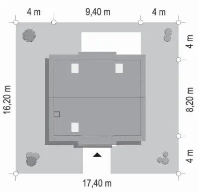 Przygoda 2 wariant B — plan sytuacyjny 1 (odbicie lustrzane)