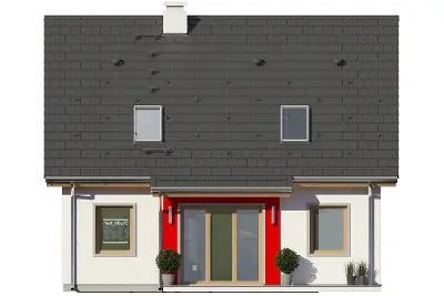 Przygoda — elewacje 2 (odbicie lustrzane)