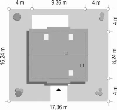 Przygoda — plan sytuacyjny 1 (odbicie lustrzane)