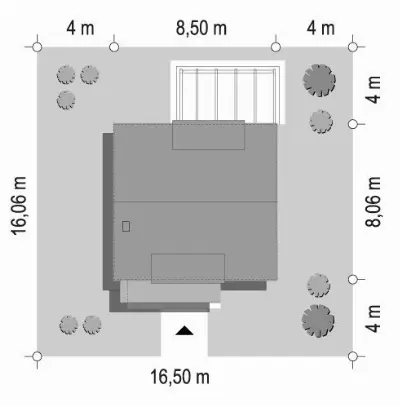 Przyjemny 3 — plan sytuacyjny 1 (odbicie lustrzane)