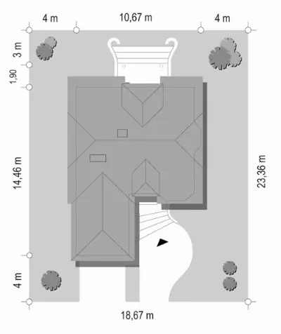 Przytulny — plan sytuacyjny 1