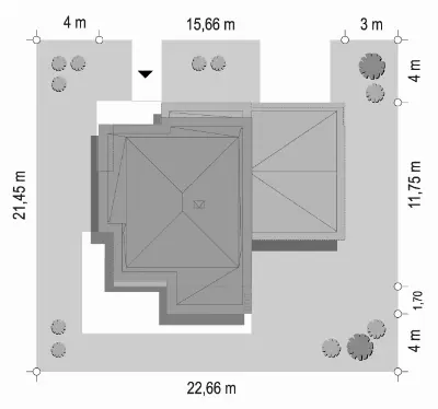 Qubik 2 — plan sytuacyjny 1 (odbicie lustrzane)