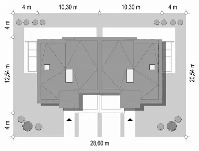 Qubik 3 wariant B — plan sytuacyjny 1