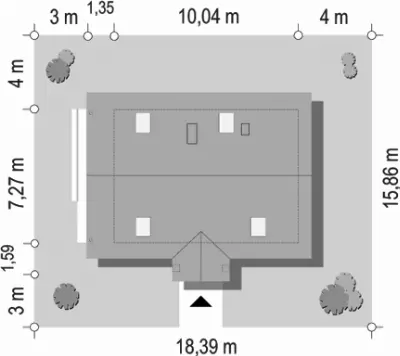 Radosny — plan sytuacyjny 1