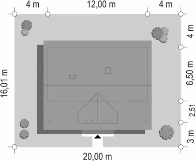 Ranczo — plan sytuacyjny 1 (odbicie lustrzane)
