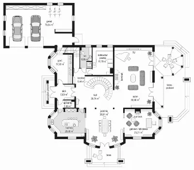 Regent — rzuty kondygnacji 1