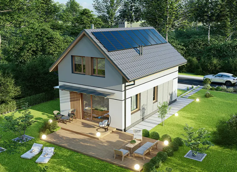 Projekt domu Rezolutny C pa — wizualizacja