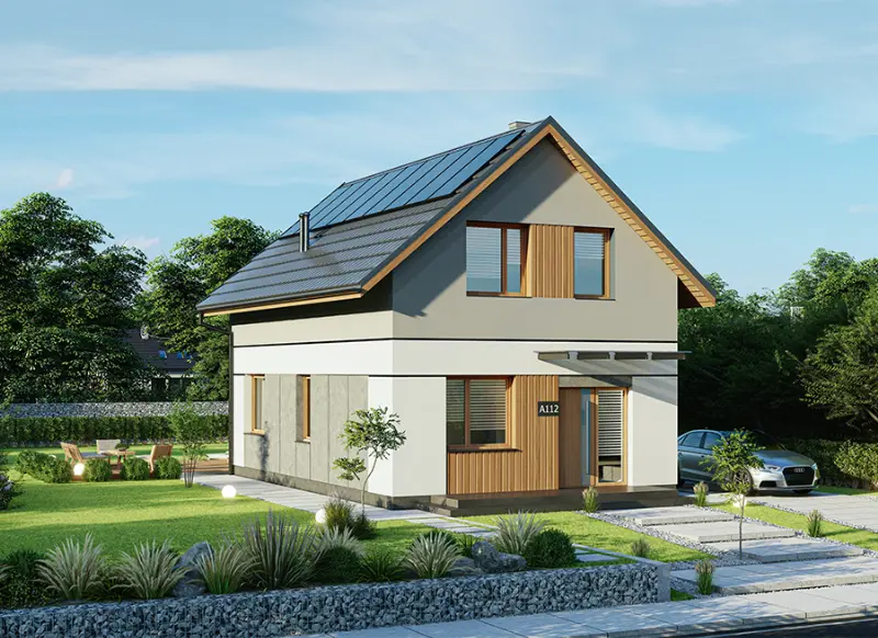 Projekt domu Rezolutny B — wizualizacja