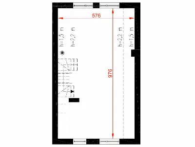 Rezolutny CN pa — rzuty kondygnacji 2 (odbicie lustrzane)