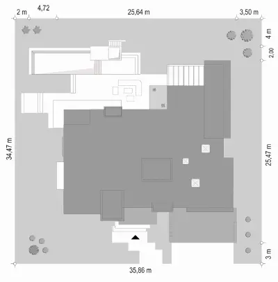 Rezydencja Floryda 2 — plan sytuacyjny 1 (odbicie lustrzane)