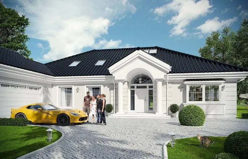 Projekt domu Rezydencja Parkowa 3  B — wizualizacja