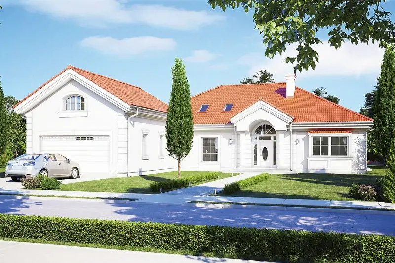 Projekt domu Rezydencja Parkowa 3 D — wizualizacja