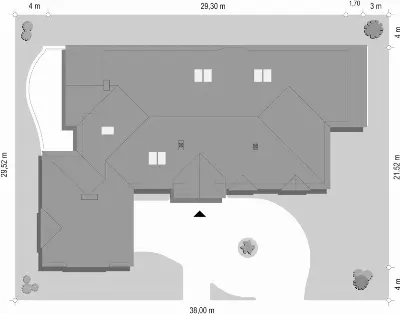 Rezydencja Parkowa — plan sytuacyjny 1 (odbicie lustrzane)