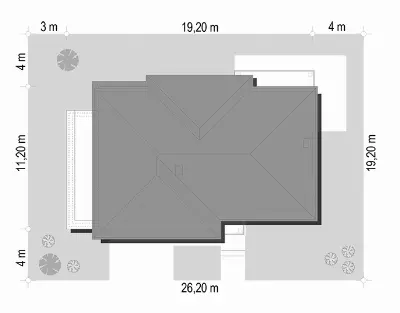 Riwiera 3 wariant B — plan sytuacyjny 1