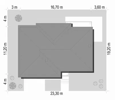 Riwiera 3 wariant C — plan sytuacyjny 1