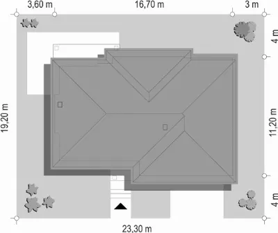 Riwiera 3 — plan sytuacyjny 1 (odbicie lustrzane)