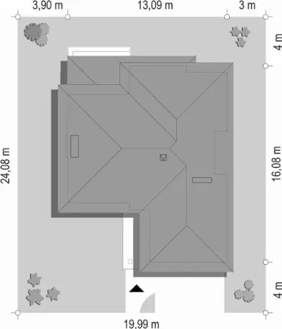 Riwiera — plan sytuacyjny 1 (odbicie lustrzane)