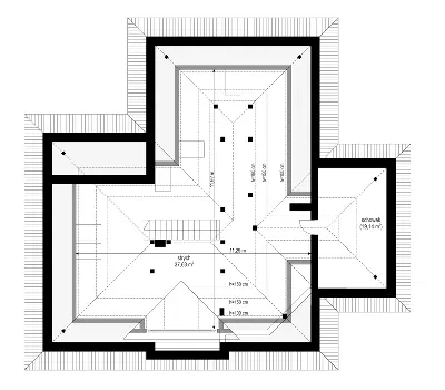 Rozwojowy — rzuty kondygnacji 2 (odbicie lustrzane)