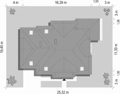 Rubin 2 — plan sytuacyjny 1 (odbicie lustrzane)