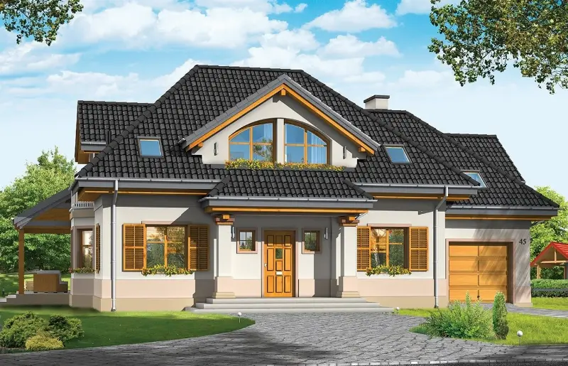 Projekt domu Rubin 3 — wizualizacja