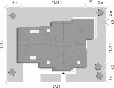 Rubin — plan sytuacyjny 1 (odbicie lustrzane)