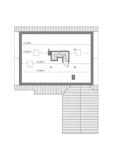 Rumiankowy - wariant I — rzuty kondygnacji 2