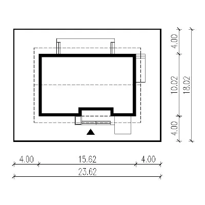 Samotna gwiazda - wariant II — plan sytuacyjny 1 (odbicie lustrzane)