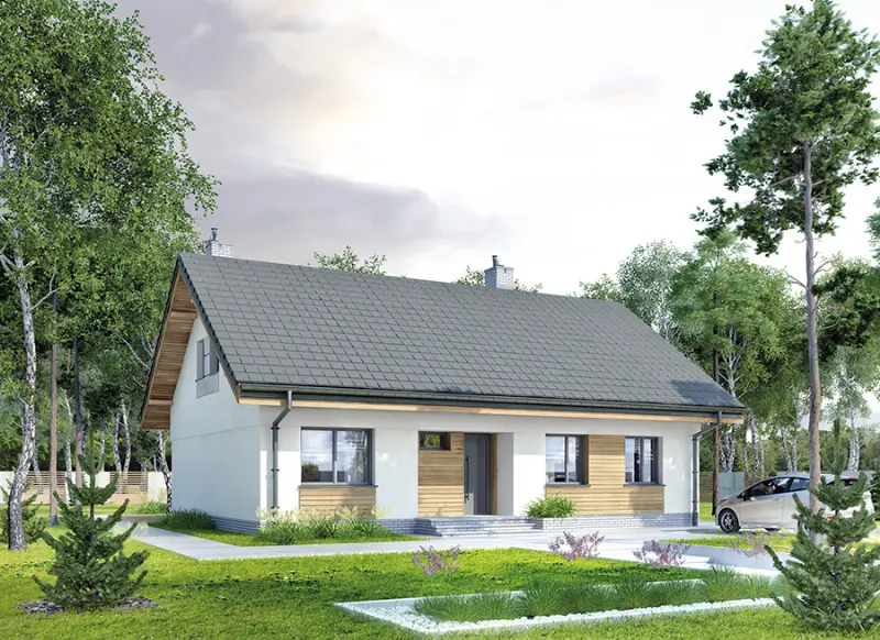 Projekt domu Samotna gwiazda — wizualizacja