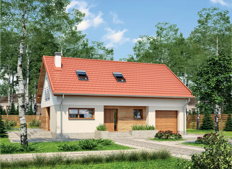 Projekt domu Senne marzenie (etap I) — wizualizacja