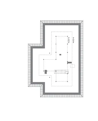 Serdeczny - wariant I — rzuty kondygnacji 2 (odbicie lustrzane)