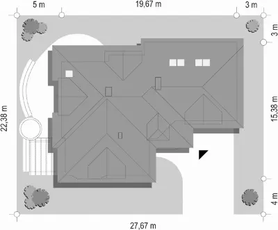 Siedziba — plan sytuacyjny 1 (odbicie lustrzane)