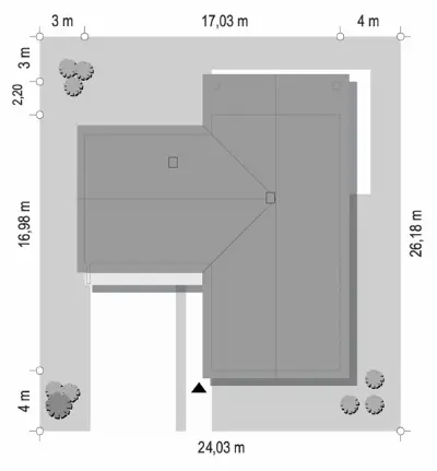 Sielanka 2 — plan sytuacyjny 1