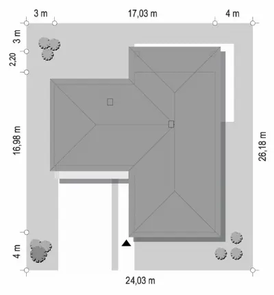 Sielanka 3 — plan sytuacyjny 1