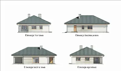Skryta tęsknota — elewacje 1
