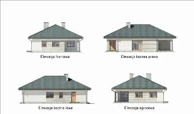 Skryta tęsknota — elewacje 1 (odbicie lustrzane)