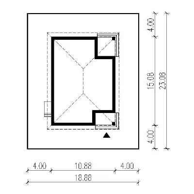 Skryta tęsknota — plan sytuacyjny 1 (odbicie lustrzane)