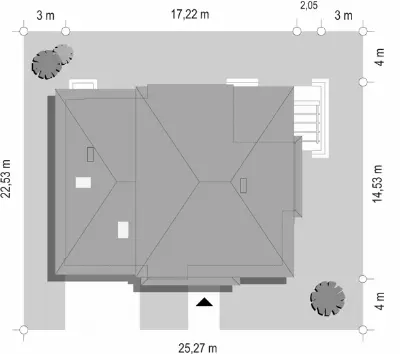 Słodki — plan sytuacyjny 1 (odbicie lustrzane)