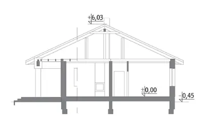 Słoneczna polana - wariant III — przekroje 1