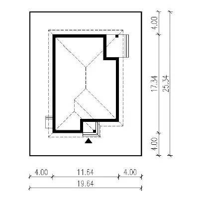 Słoneczna polana - wariant III — plan sytuacyjny 1 (odbicie lustrzane)