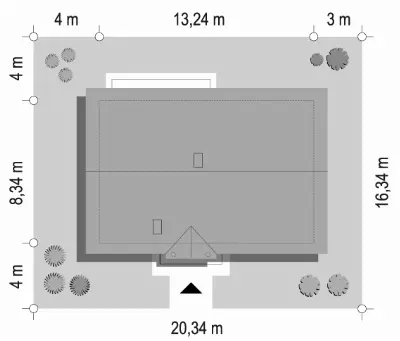 Słoneczny wariant E — plan sytuacyjny 1