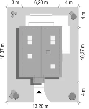 Smyk — plan sytuacyjny 1 (odbicie lustrzane)