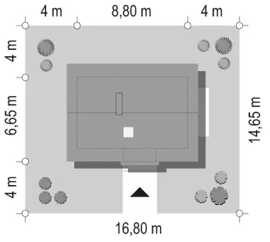 Sosenka 3 — plan sytuacyjny 1