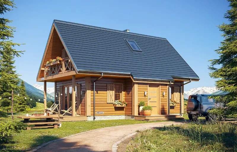 Projekt domu Sosenka 4 — wizualizacja