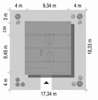 Sosenka 5 — plan sytuacyjny 1
