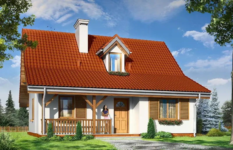 Projekt domu Sosenka 5 — wizualizacja