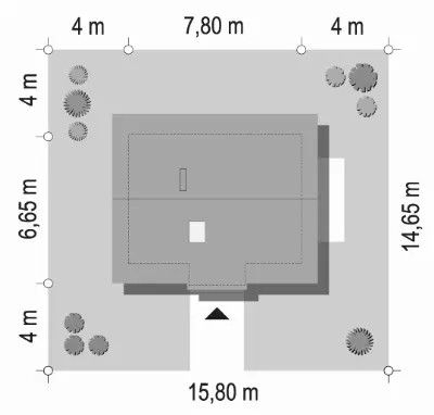 Sosenka wariant D — plan sytuacyjny 1