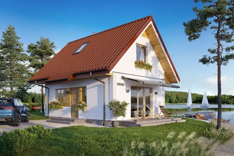 Projekt domu Sosenka — wizualizacja
