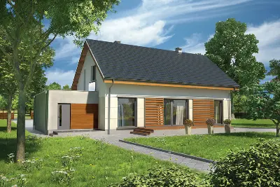 Specjalny (z wentylacją mechaniczną i rekuperacją) — wizualizacje 3 (odbicie lustrzane)