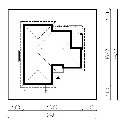 Spokojna przystań - wariant II (etap II) — plan sytuacyjny 1 (odbicie lustrzane)